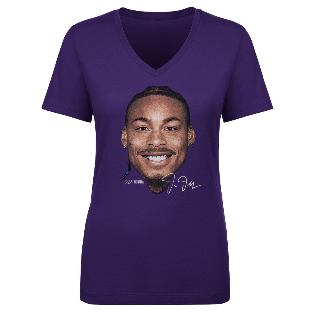 Justin Jefferson Minnesota Vintage Head WHT
