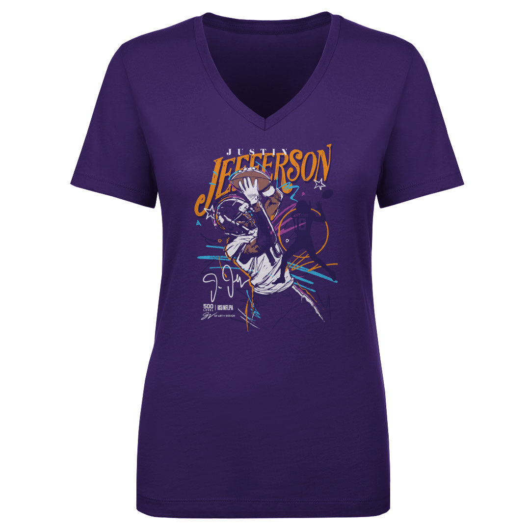 Justin Jefferson Minnesota Scribble WHT