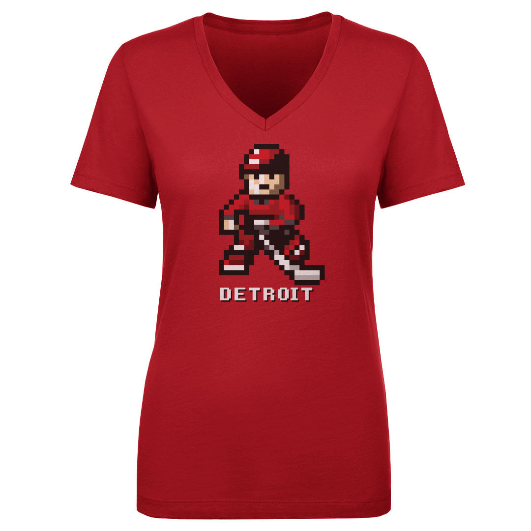 Detroit Hockey 8-bit WHT