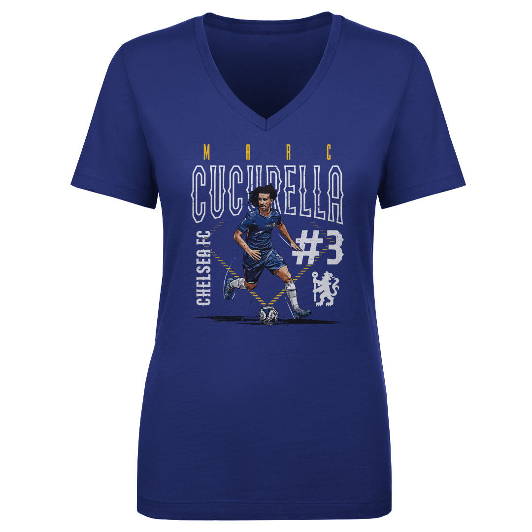 Marc Cucurella Chelsea FC Outline Number WHT