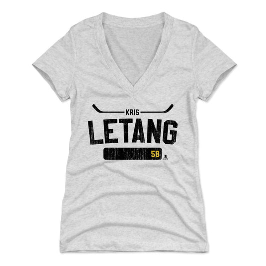 Kris Letang Athletic K Womens V-Neck T Shirt 500 Level Officially Licensed Fan Gear