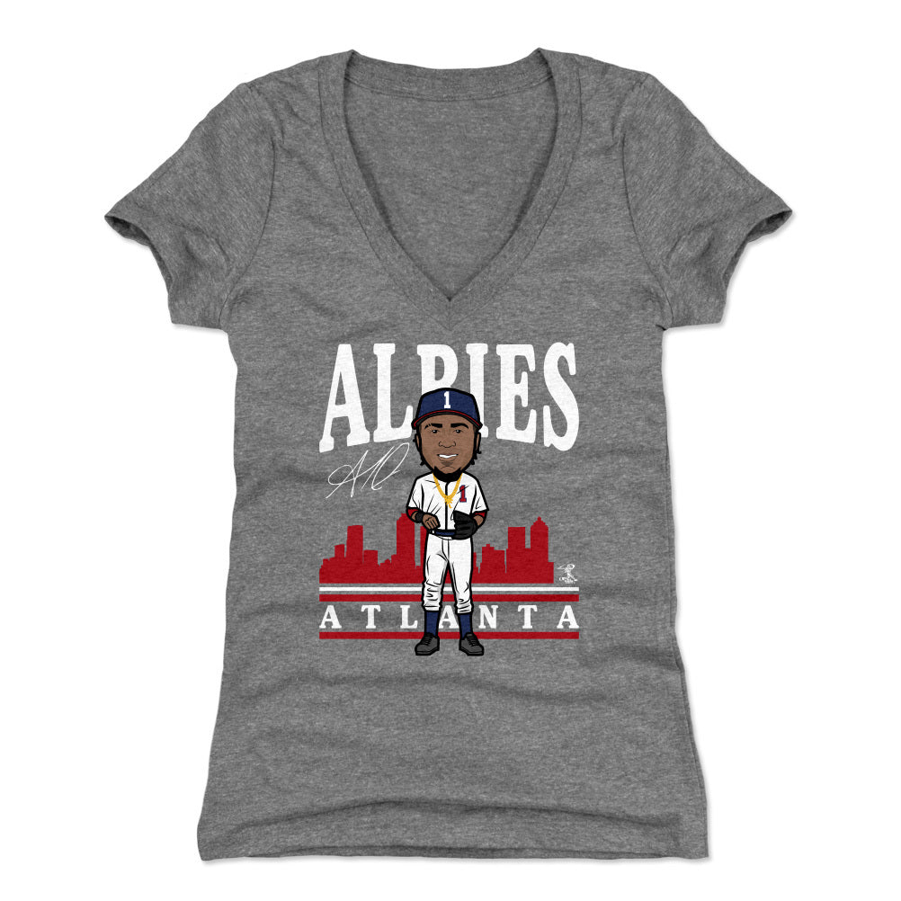 Ozzie Albies Toon R WHT