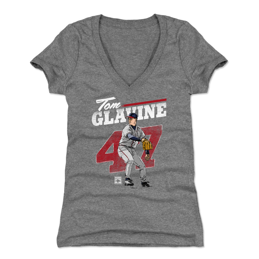Tom Glavine Retro Grunge WHT