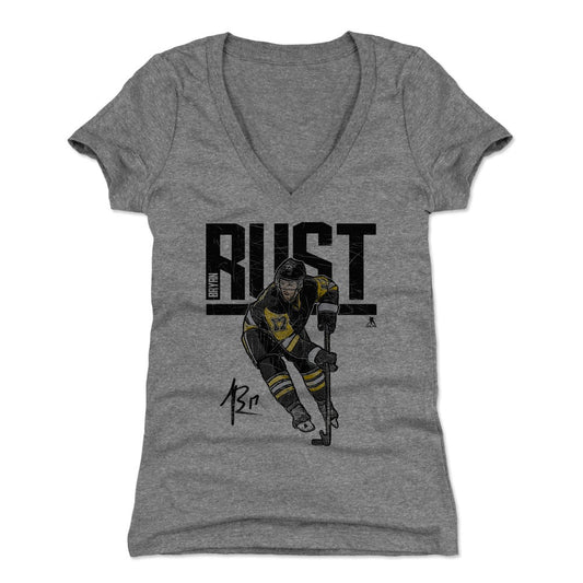 Bryan Rust Hyper K Womens V-Neck T Shirt 500 Level Officially Licensed Fan Gear