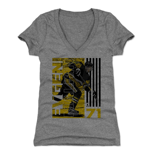 Evgeni Malkin Deke Y Womens V-Neck T Shirt 500 Level Officially Licensed Fan Gear