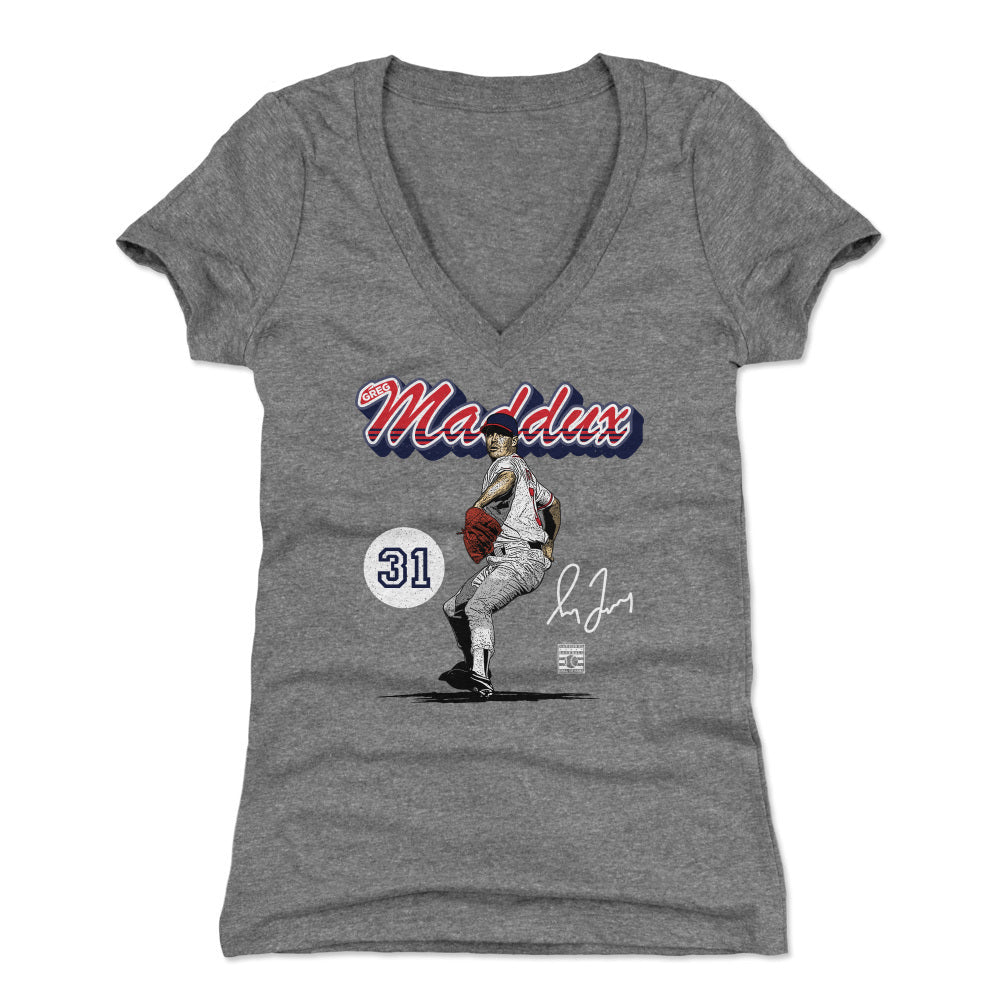 Greg Maddux Atlanta Retro Script WHT