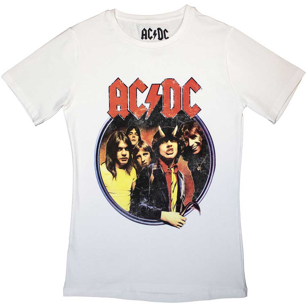 AC/DC Highway To Hell Circle Womens T Shirt