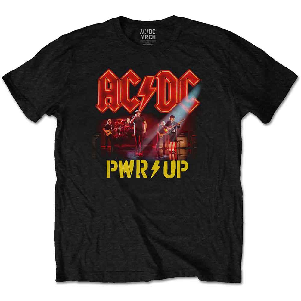 AC/DC Neon Live Mens T Shirt