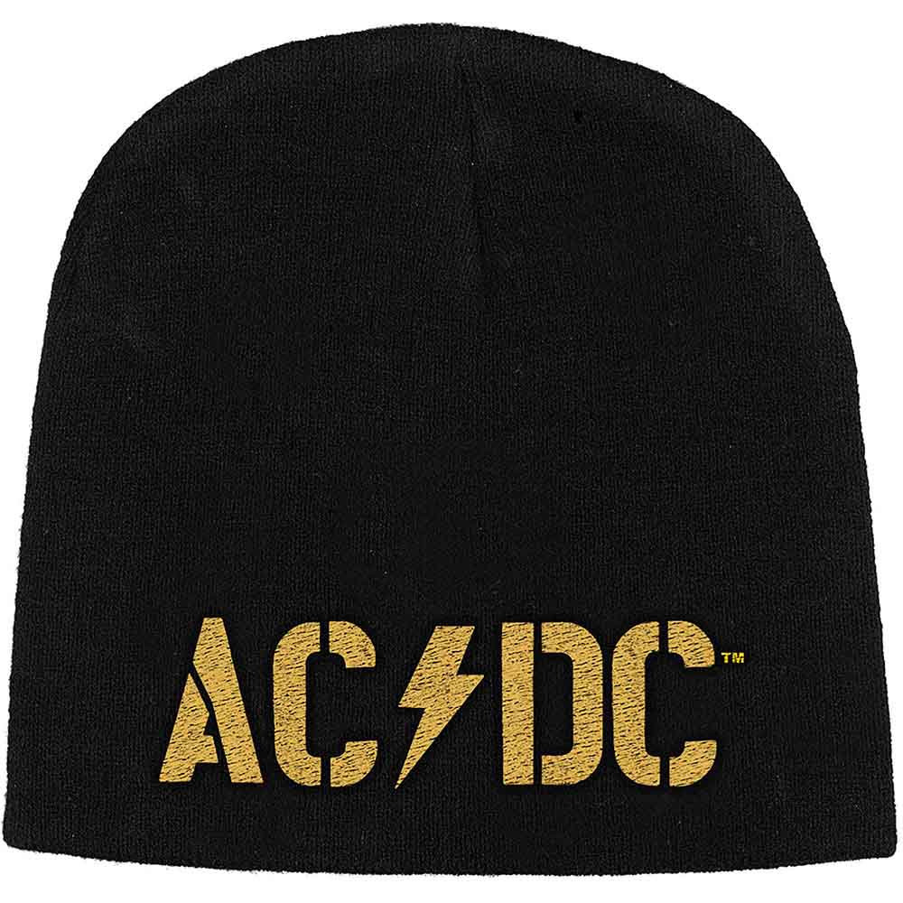 AC/DC PWR-UP Band Logo Beanie Hat Black