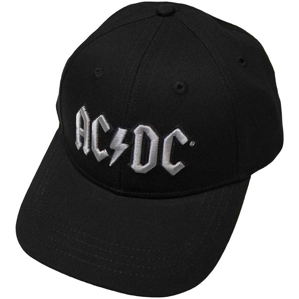 AC/DC Silver Logo Hat Black