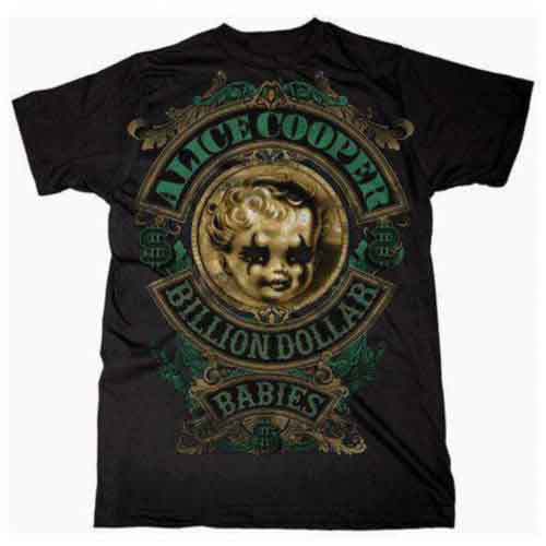 Alice Cooper Billion Dollar Baby Crest Mens T Shirt