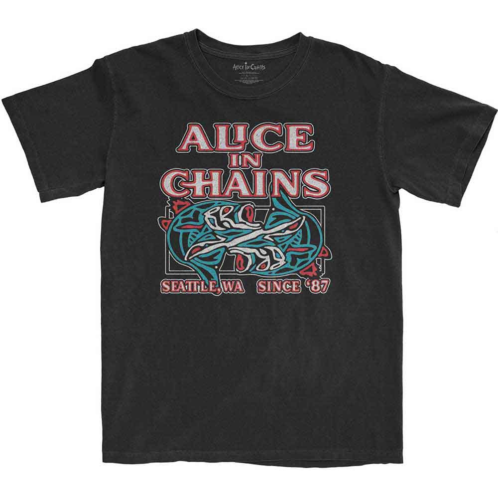 Alice In Chains Totem Fish Mens T Shirt