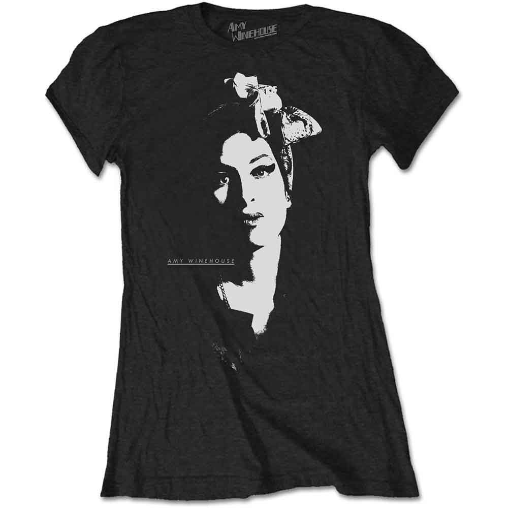 Amy Winehouse Scarf Portrait Womens T Shirt