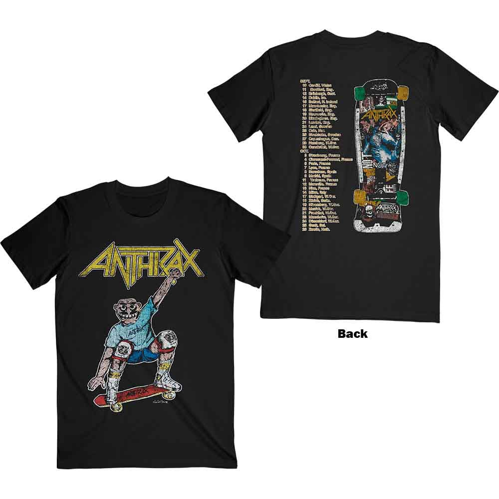 Anthrax Spreading Skater Notman Vintage Mens T Shirt