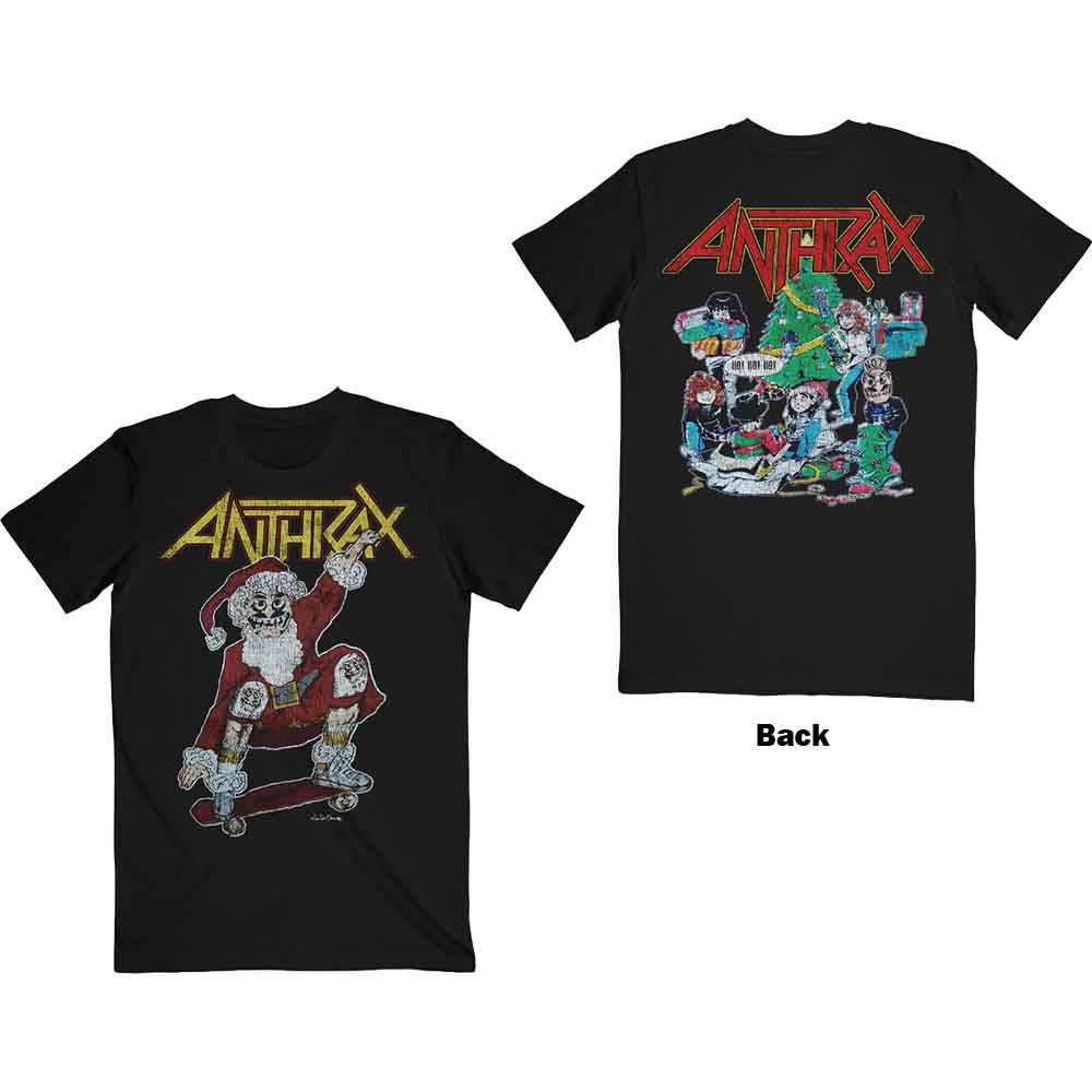 Anthrax Vintage Christmas Mens T Shirt