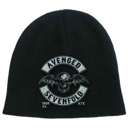 Avenged Sevenfold Death Bat Crest Beanie Hat Black