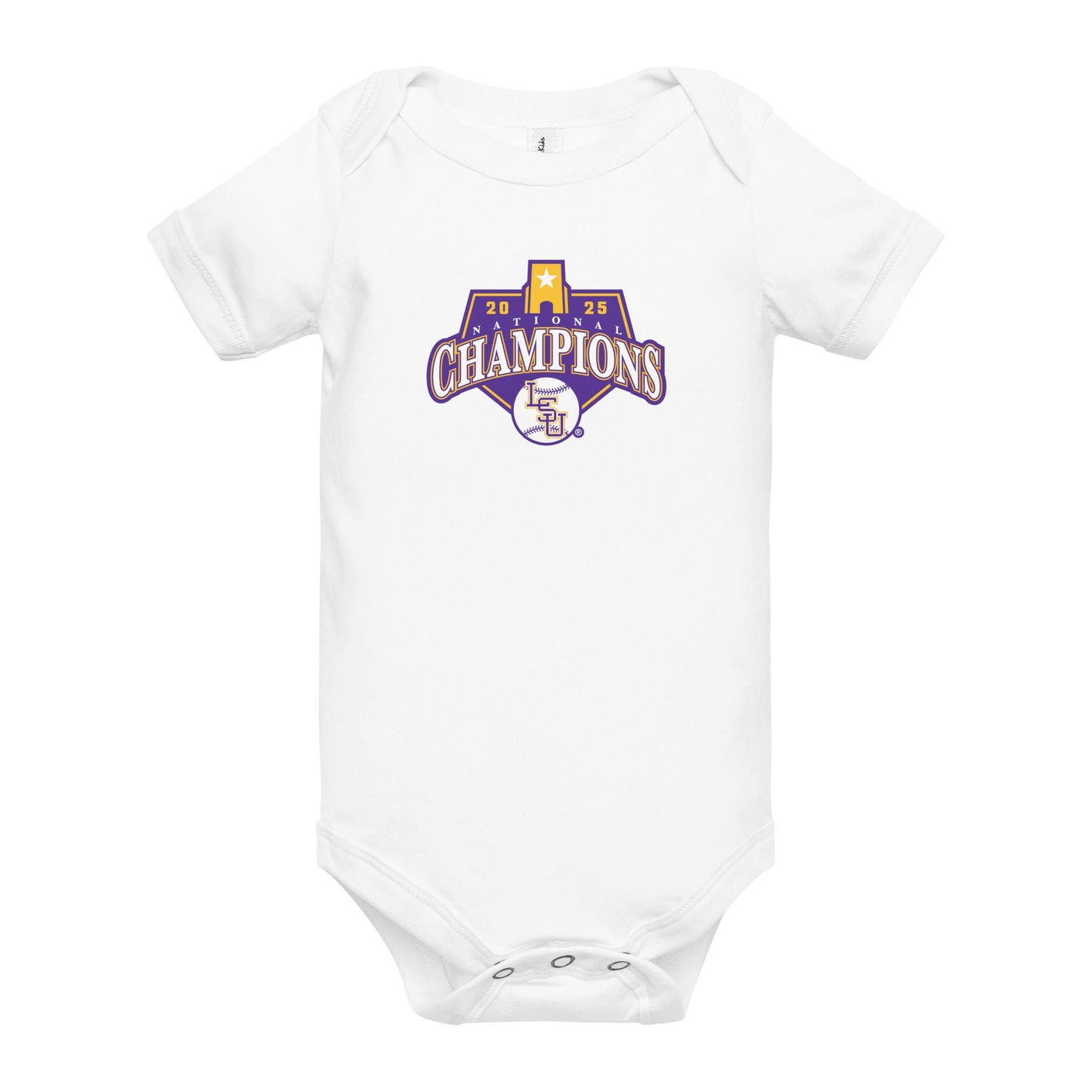 LSU Baseball National Championship Logo One-Piece Baby Romper