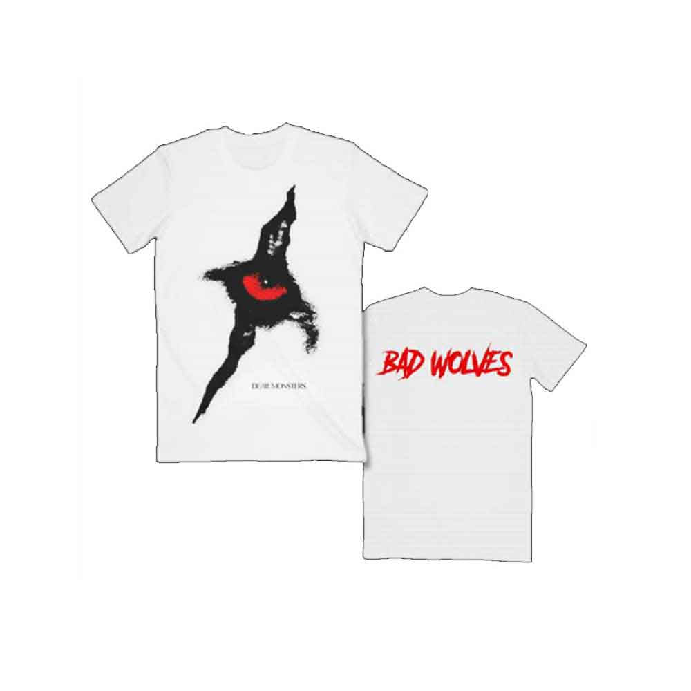 Bad Wolves Dear Monsters Eye & Logo Mens T Shirt