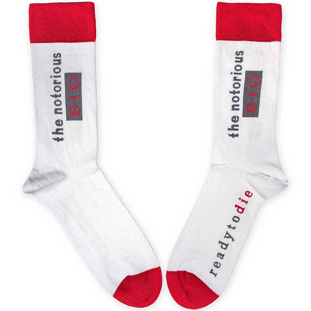 Biggie Smalls Ready To Die Socks White
