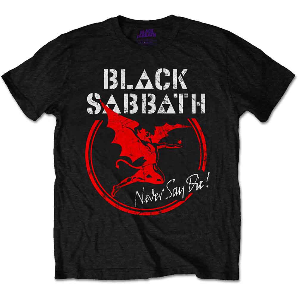 Black Sabbath Archangel Never Say Die Mens T Shirt