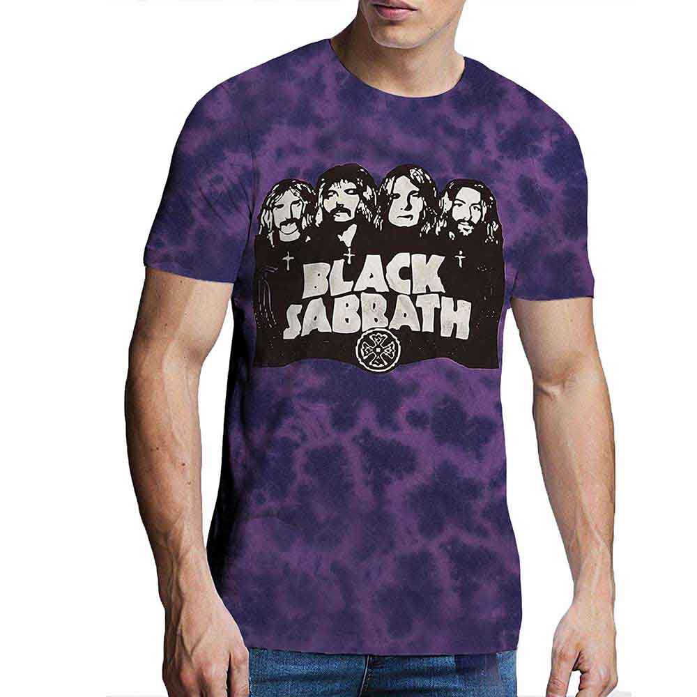 Black Sabbath Band & Logo Mens T Shirt