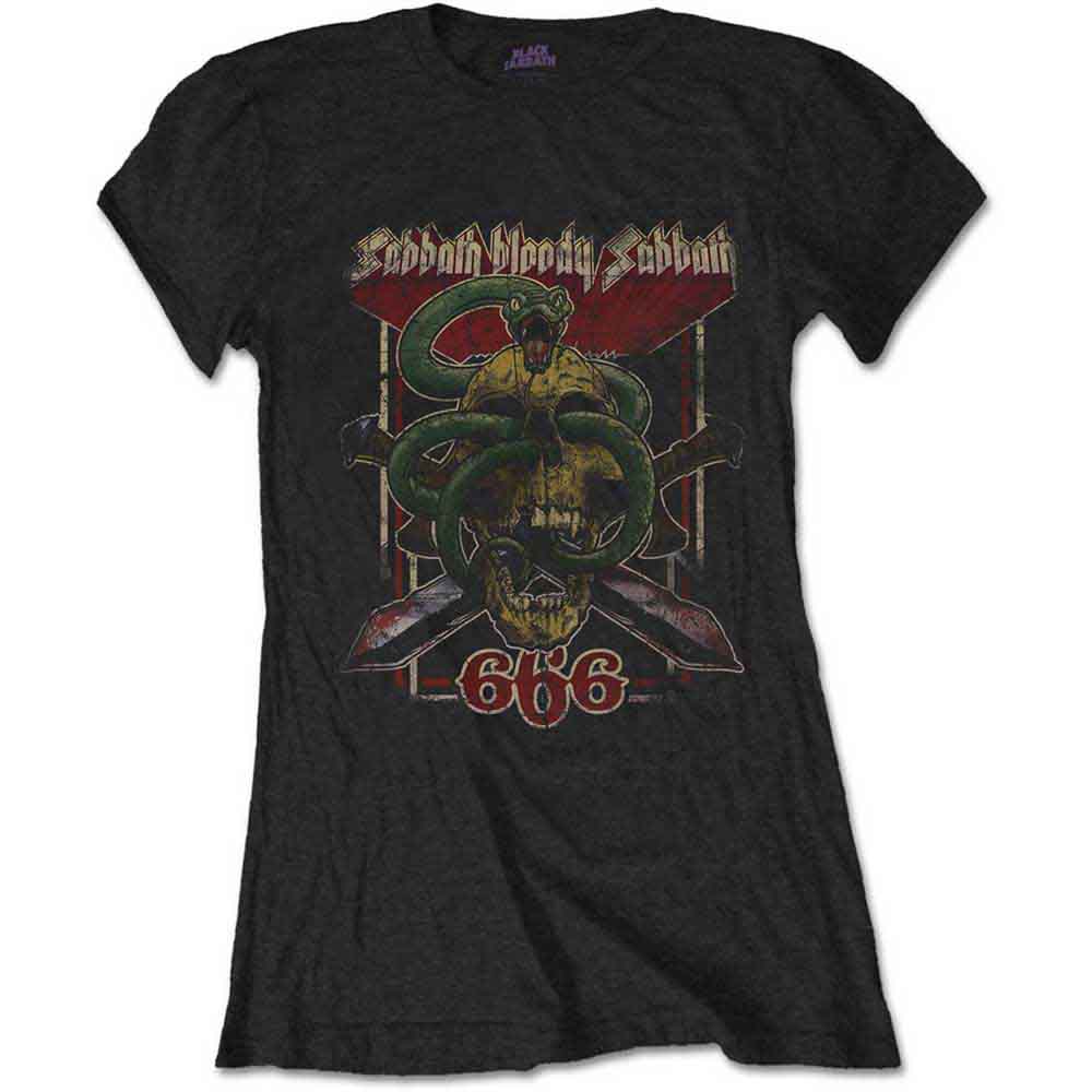 Black Sabbath Bloody Sabbath 666 Womens T Shirt