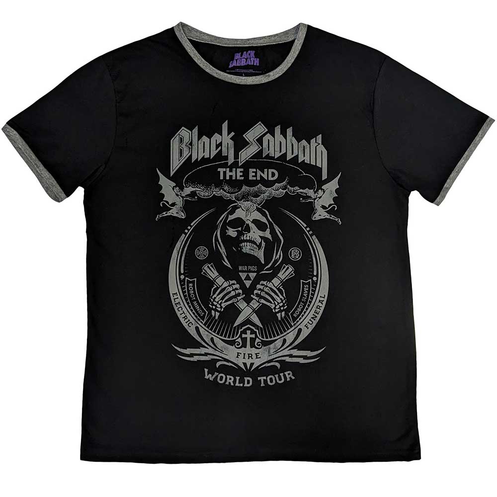 Black Sabbath The End Mushroom Cloud Mens T Shirt