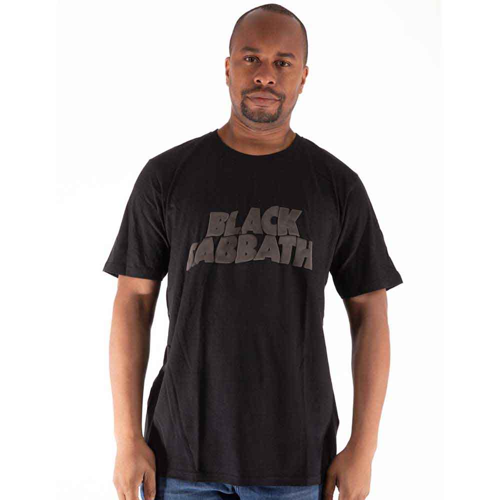 Black Sabbath Wavy Logo Mens T Shirt