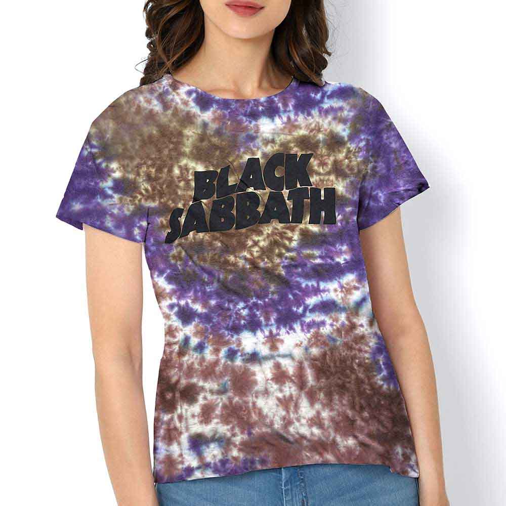 Black Sabbath Wavy Logo Mens T Shirt