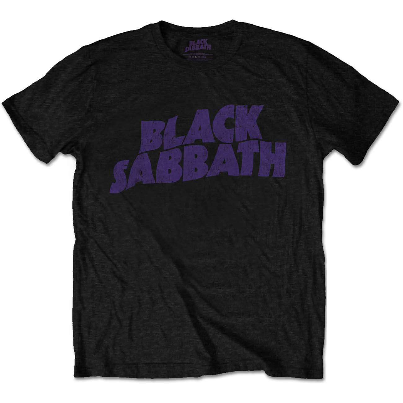 Black Sabbath Wavy Logo Vintage Mens T Shirt