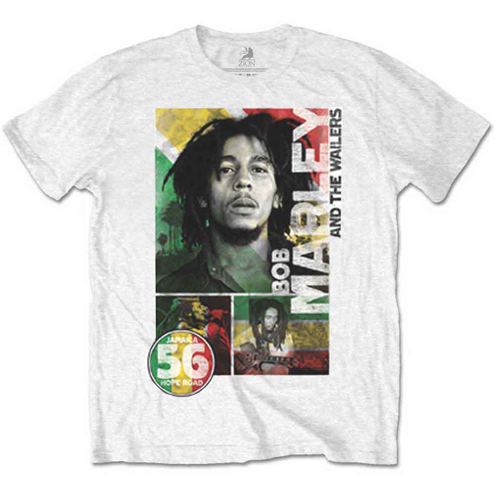 Bob Marley 56 Hope Road Rasta Mens T Shirt