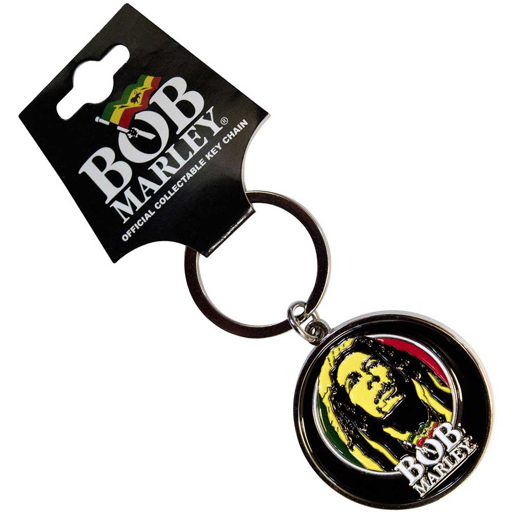 Bob Marley Logo Face Keychain