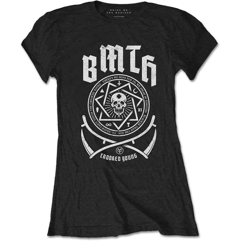 Bring Me The Horizon Crooked Womens T Shirt Black