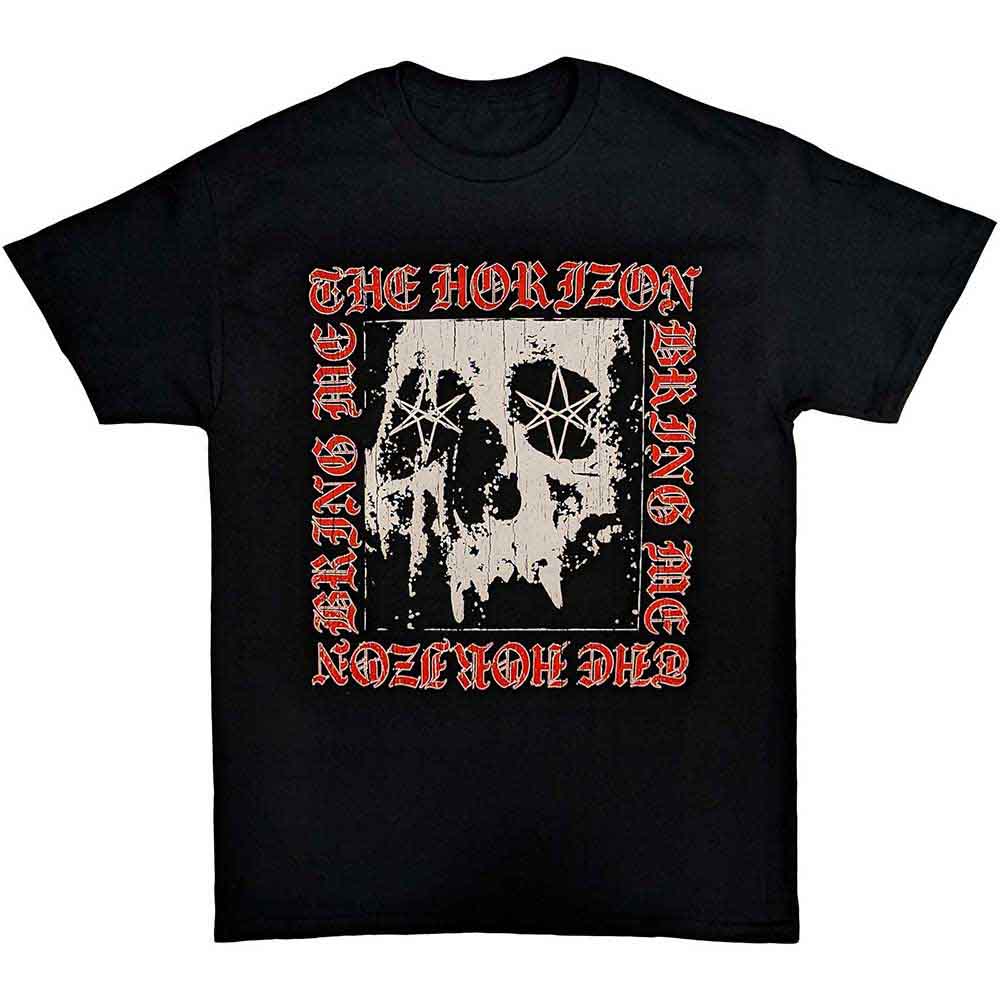 Bring Me The Horizon Metal Logo Skull Mens T Shirt