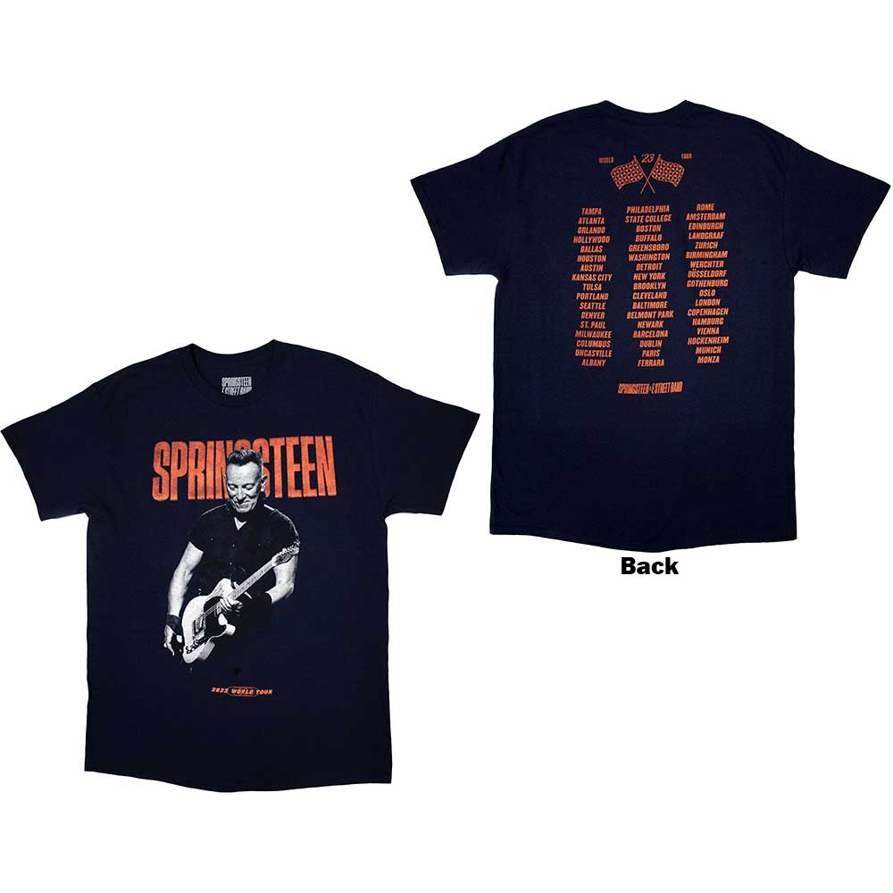Bruce Springsteen Tour '23 Guitar Mens T Shirt