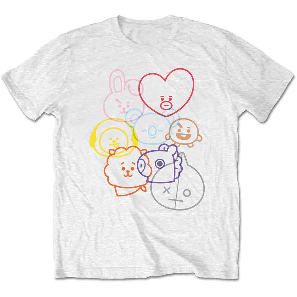 BT21 Faces Mens T Shirt