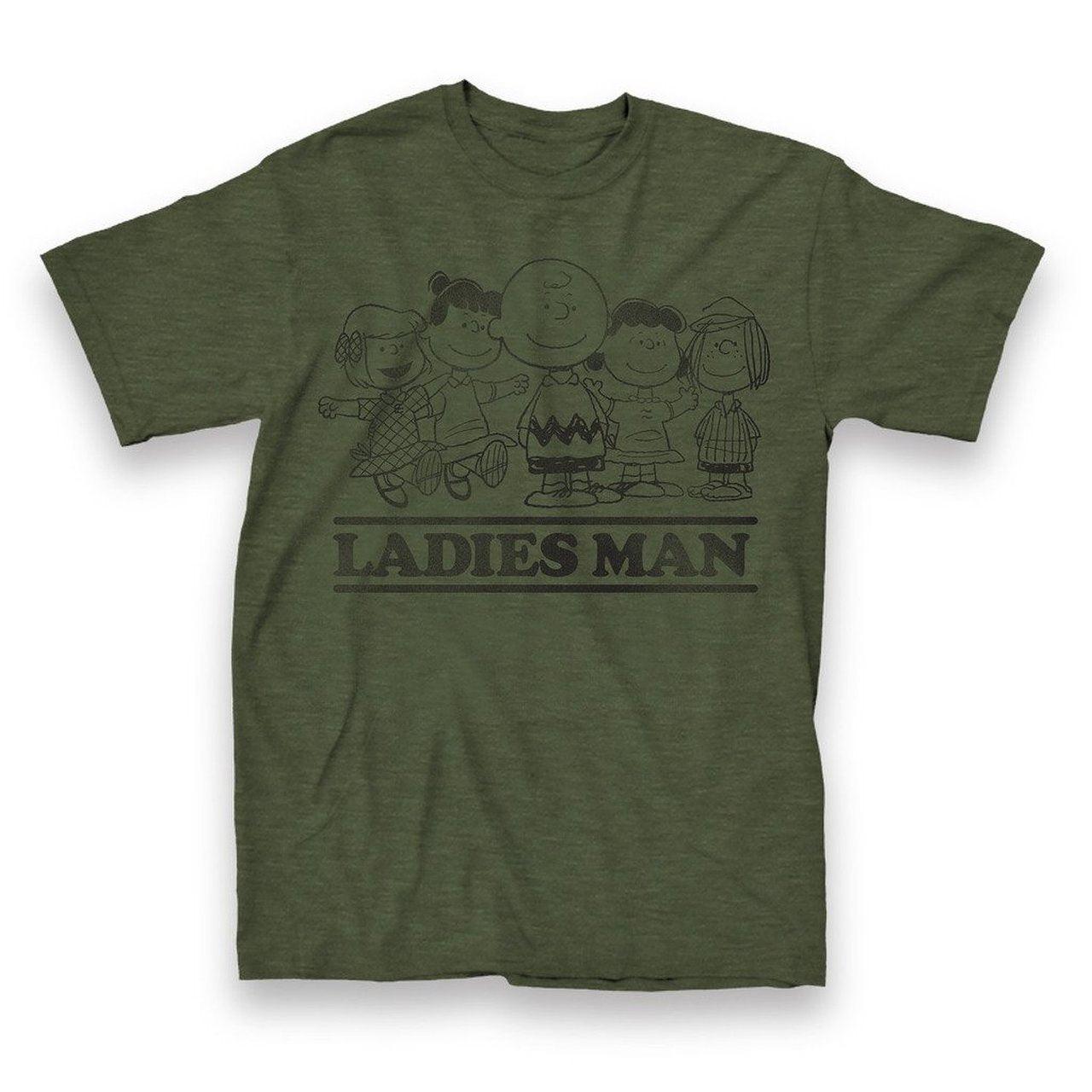 Charlie Brown Ladies Man T Shirt Tee