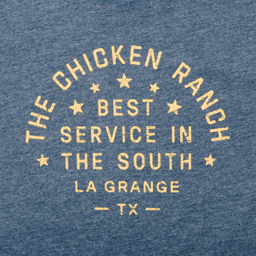Paris Texas Apparel Co. The Chicken Ranch Mens T Shirt Navy Blue