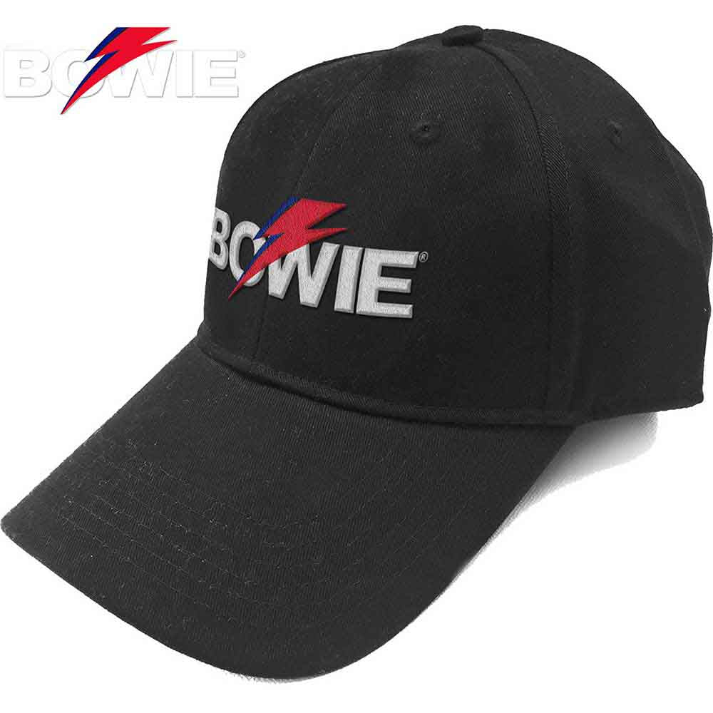 David Bowie Aladdin Sane Bolt Logo Hat Black