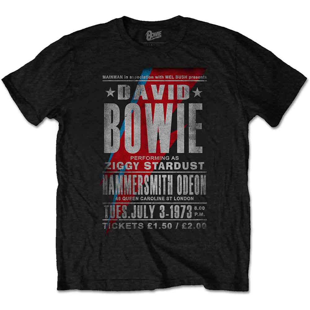 David Bowie Hammersmith Odeon Mens T Shirt