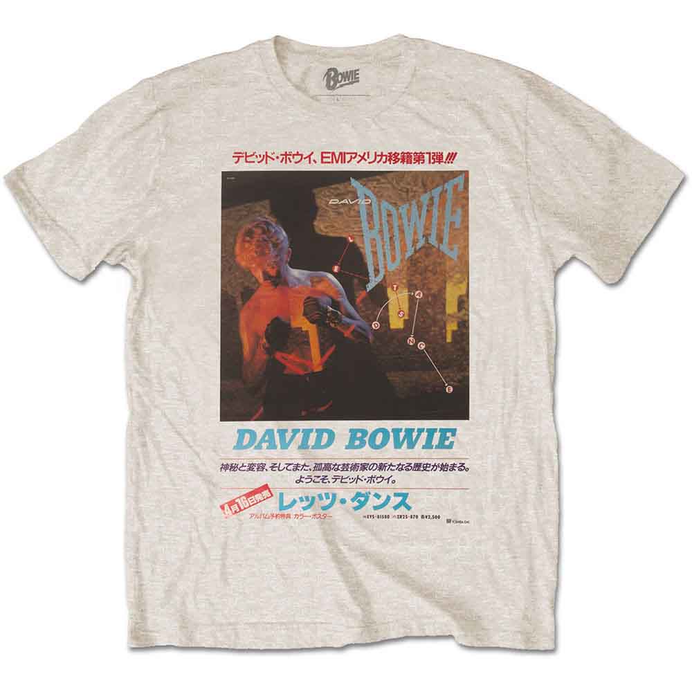 David Bowie Japanese Text Mens T Shirt