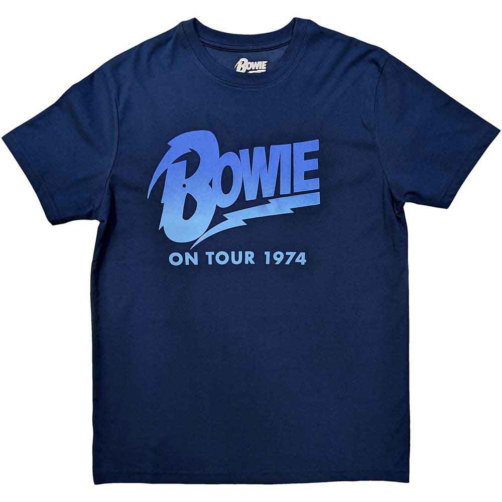 David Bowie On Tour 1974 Mens T Shirt