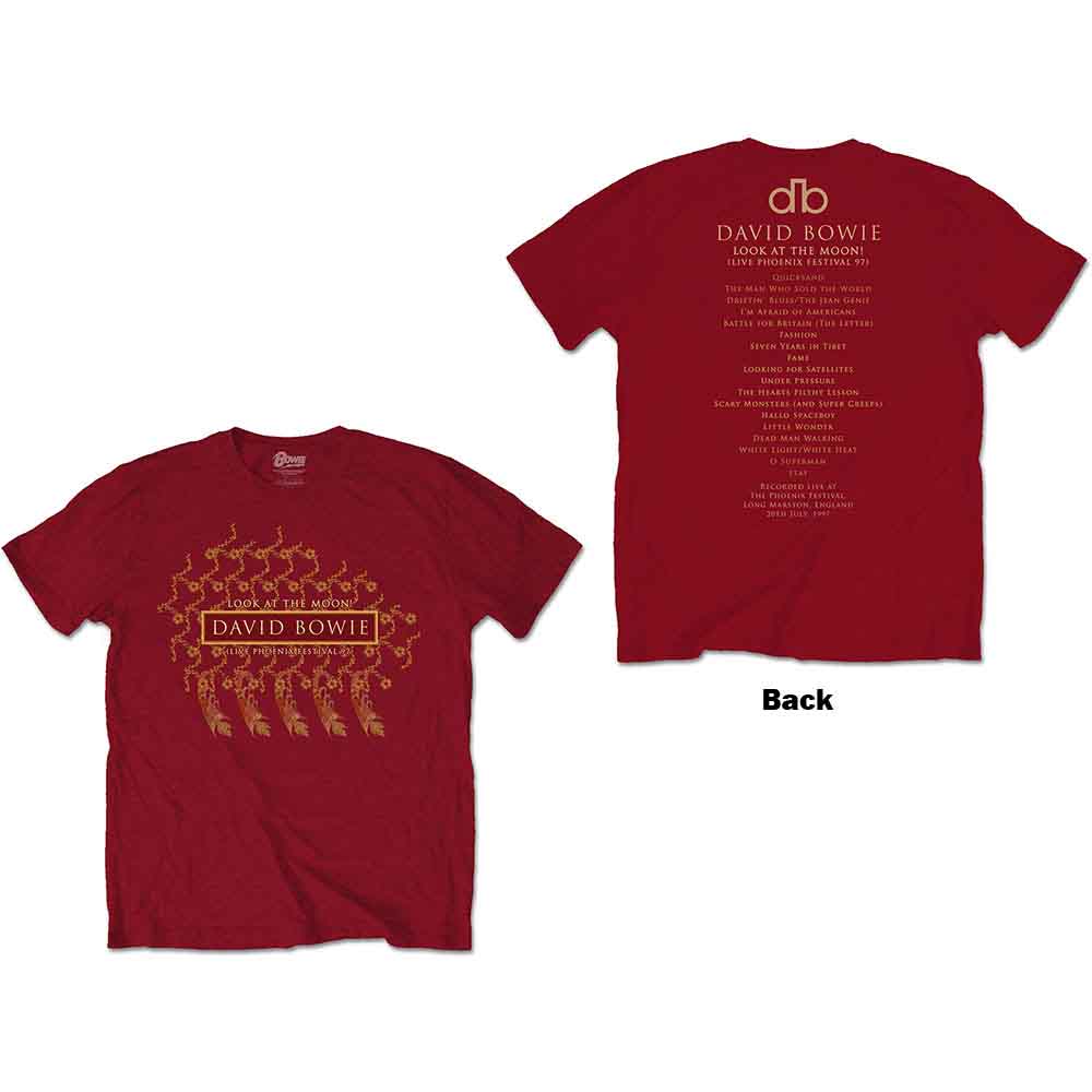 David Bowie Pheonix Festival Mens T Shirt