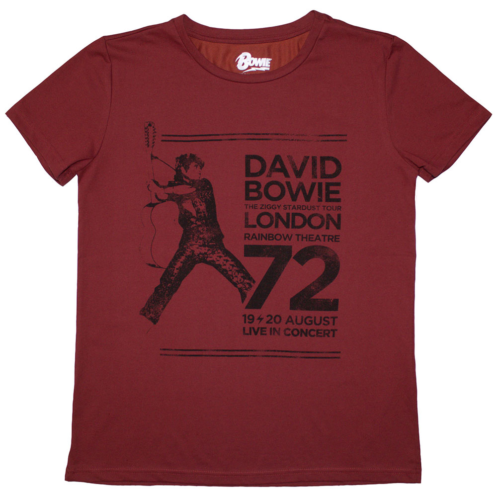 David Bowie Rainbow Theatre Womens T Shirt