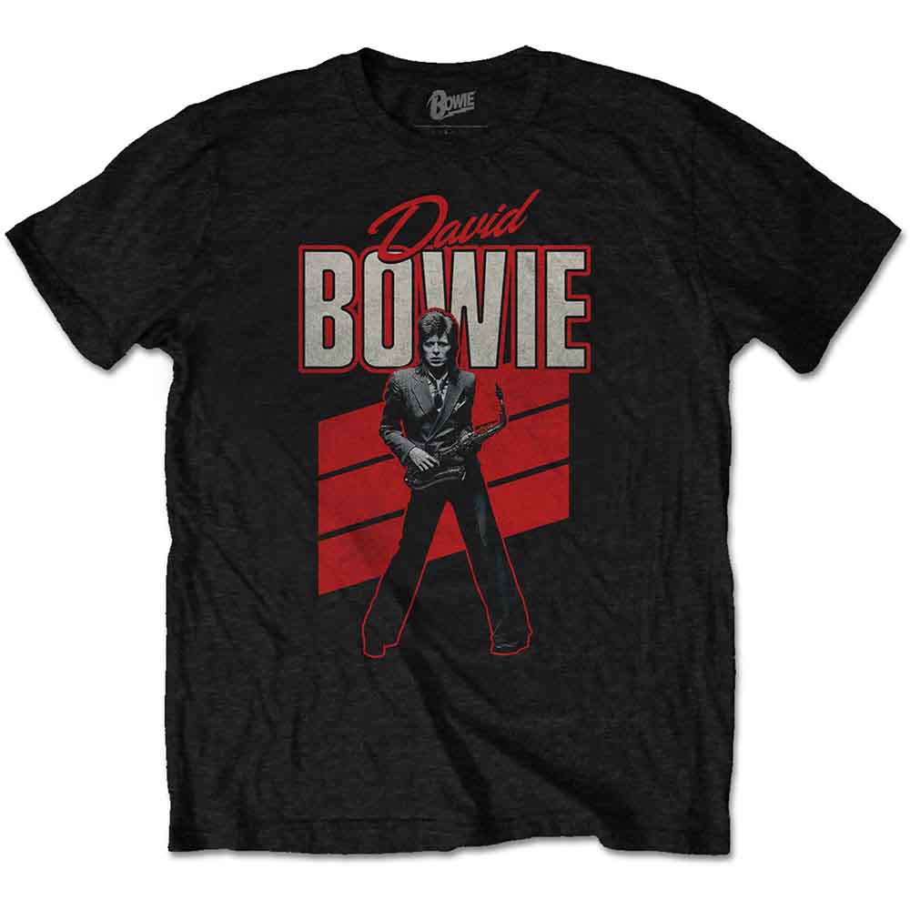 David Bowie Red Sax Mens T Shirt