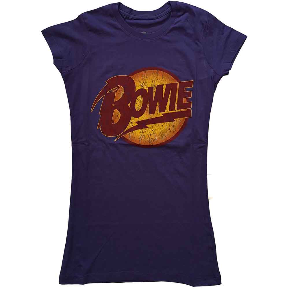 David Bowie Vintage Diamond Dogs Logo Womens T Shirt