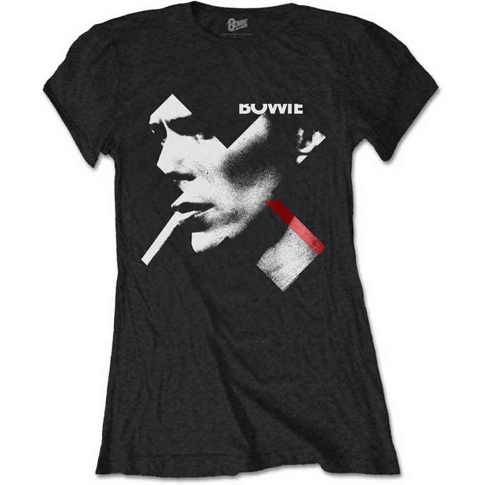 David Bowie X Smoke Red Womens T Shirt