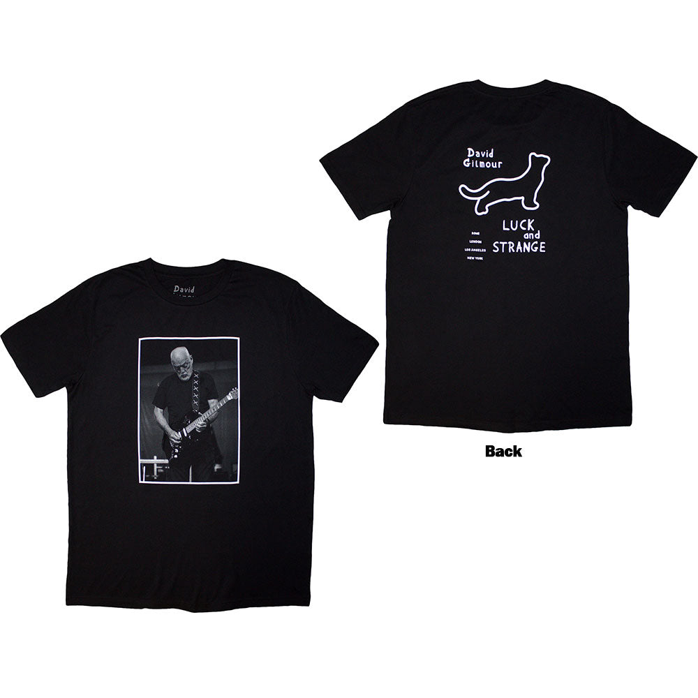 David Gilmour Luck & Strange Black Cat Strat Mens T Shirt