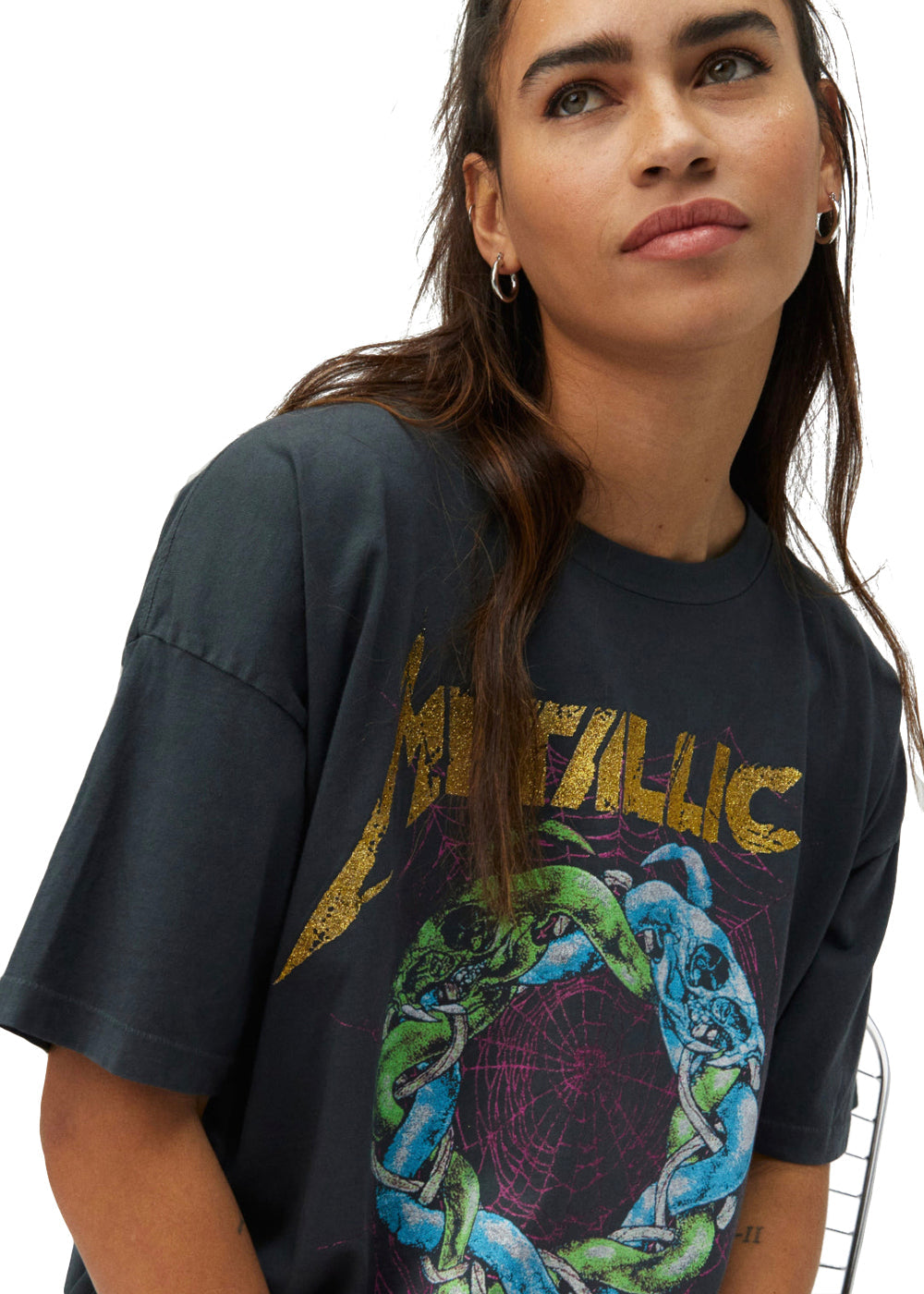 Metallica The Struggle Within Band Tee Womens T Shirt Black by Daydreamer LA