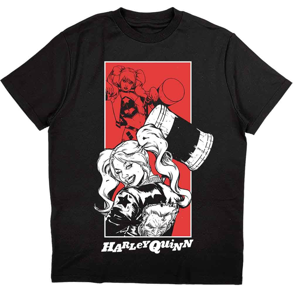 DC Comics Harley Quinn Hammer Mens T Shirt